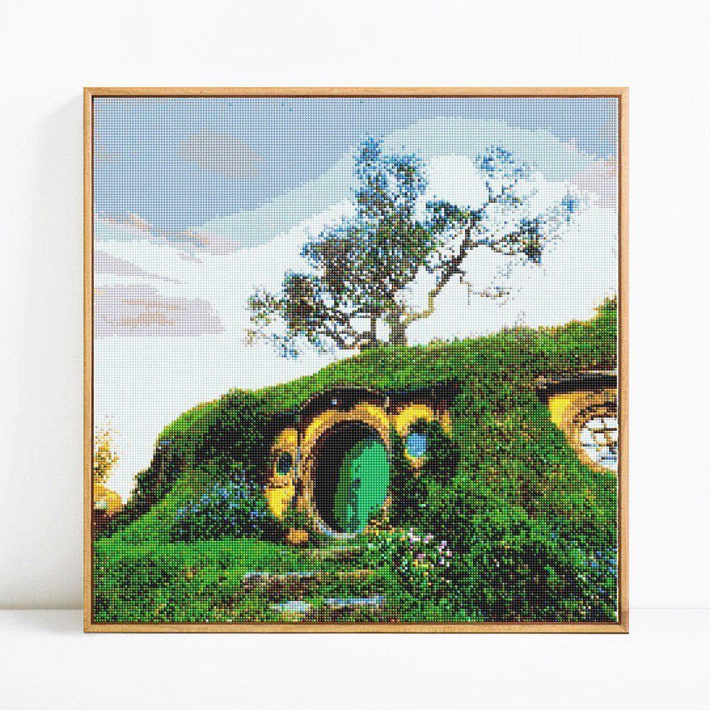 DIY Diamond Painting Full Round Scenic Plant Rhinestone Picture Embroidery 30x30