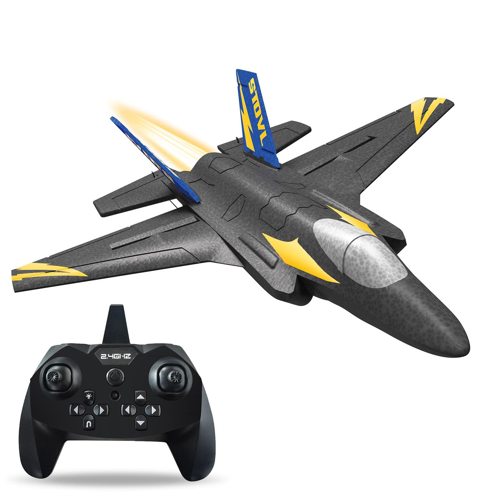 KF605 RC Airplane 2.4GHz 4CH 6-axis Gyro RC Plane F35 Model Aircraft Flight Toys for Adults Kids multicolour