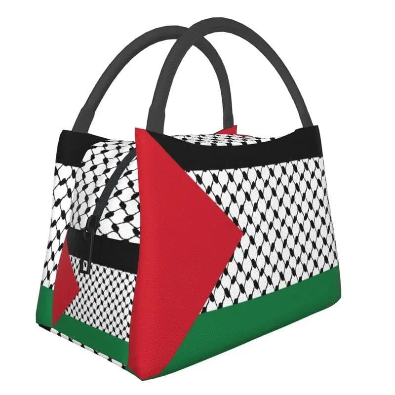 Jamaican Flag Thermal Insulated Lunch Bag Women Patriotism Resuable Lunch Tote for Office Outdoor Storage Meal Food Box 28x17x16CM clear