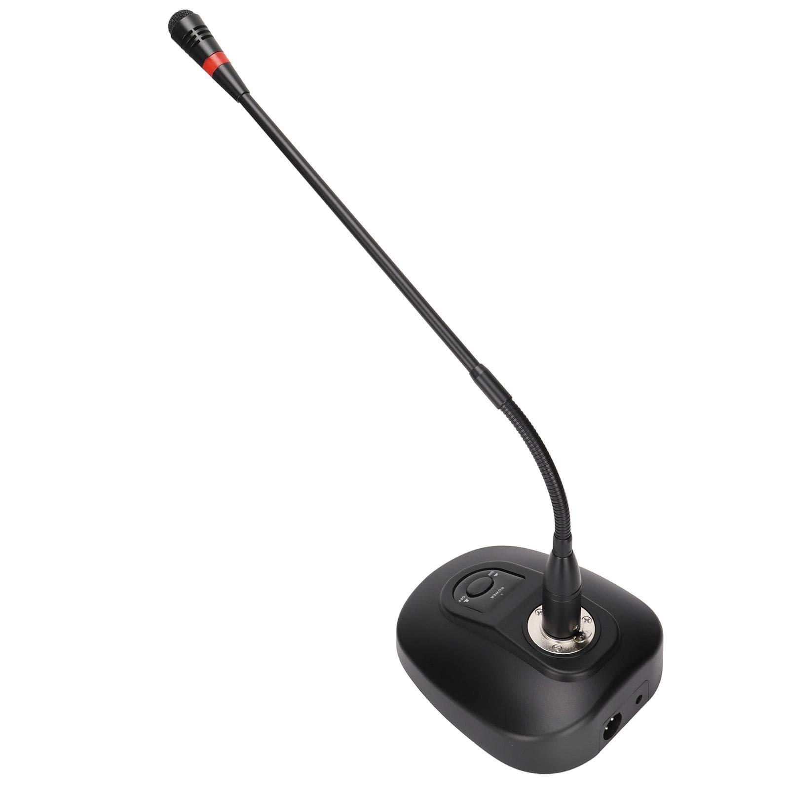 Gooseneck Wired Microphone Adjustable Desk Microphone with XLR to 6.35mm Cable for Conference EU Plug