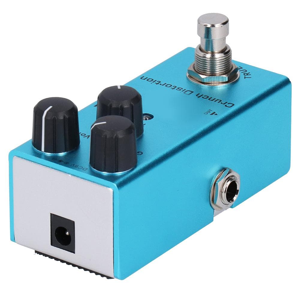 Electric Guitar Effect Pedal Crunch Distortion Mini True Bypass Aluminum Alloy DC 9V JDF?3