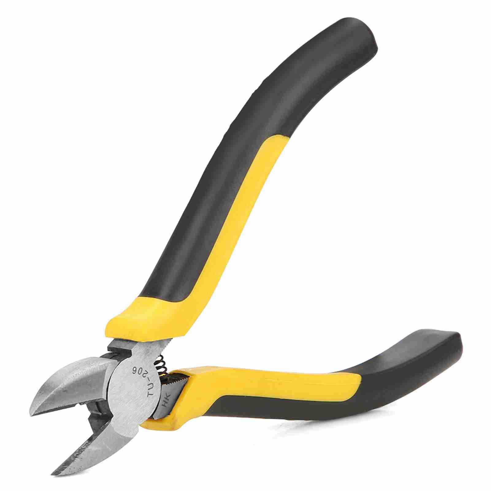 6in Electronic Diagonal Pliers Cable Side Cutting Nippers Wire Cutter Tool TU206