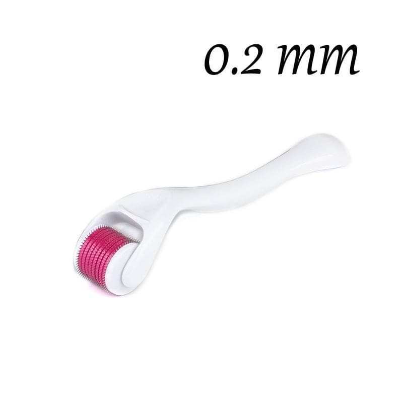 540 derma roller pure microneedling 0.2/0.25/0.3mm needles Length titanium dermoroller microniddle roller for face white
