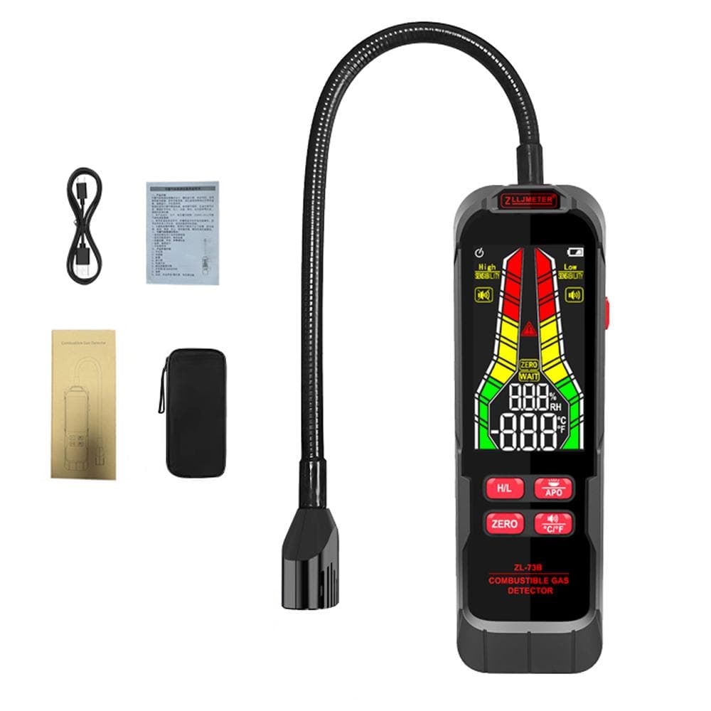 Handheld Combustible Gases Leak Detector Natural Gases Leakage Tester Portable Combustible Gases multicolour