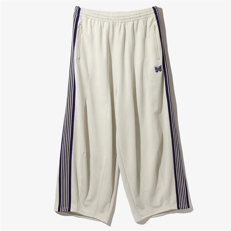 Butterfly Embroidery Wide-Leg Lantern Track Pants Extra Large