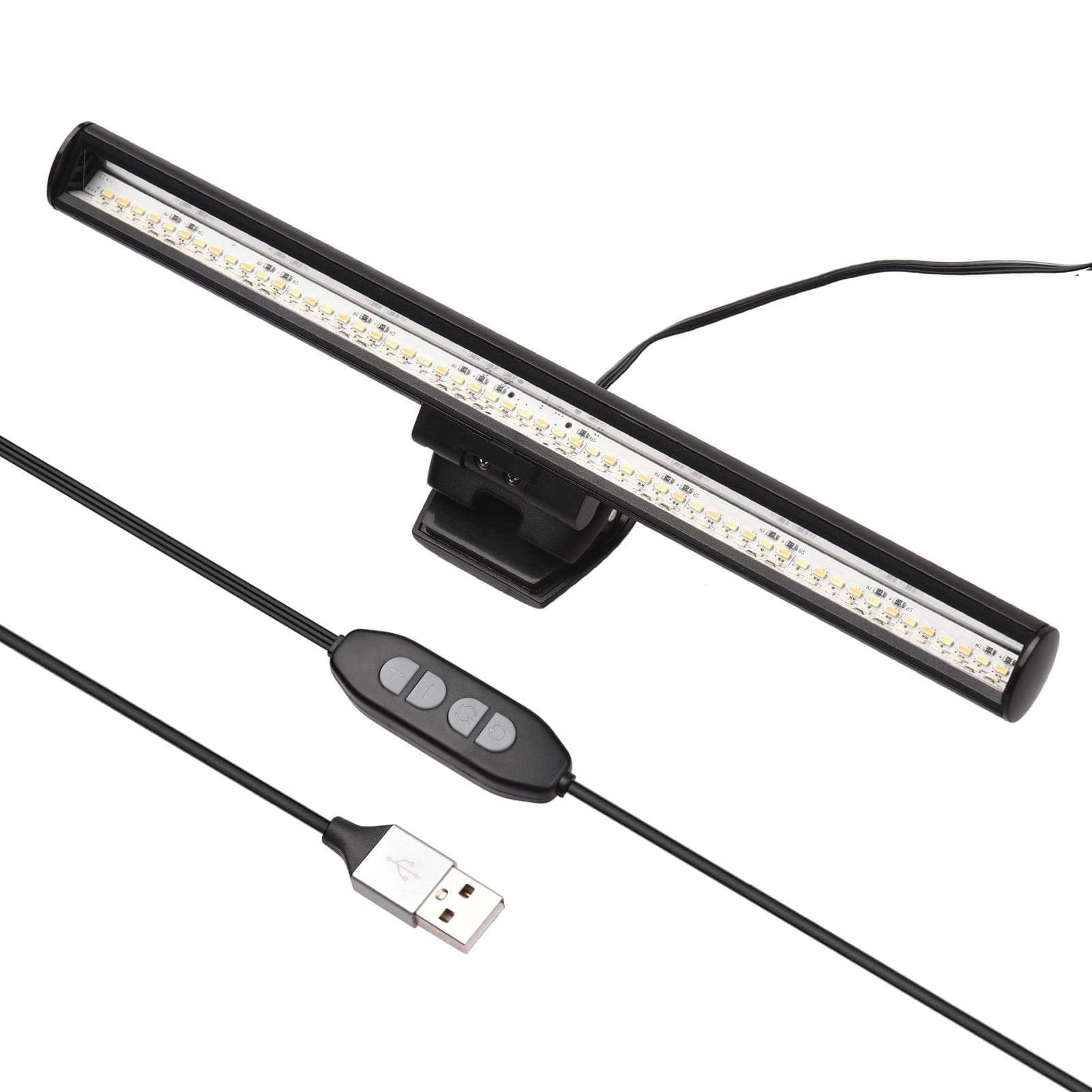 26cm Computer Screen Monitor Light Bar E-Reading Lamp with Bi-Color Temperature 2800K-6500K 10 26cm black
