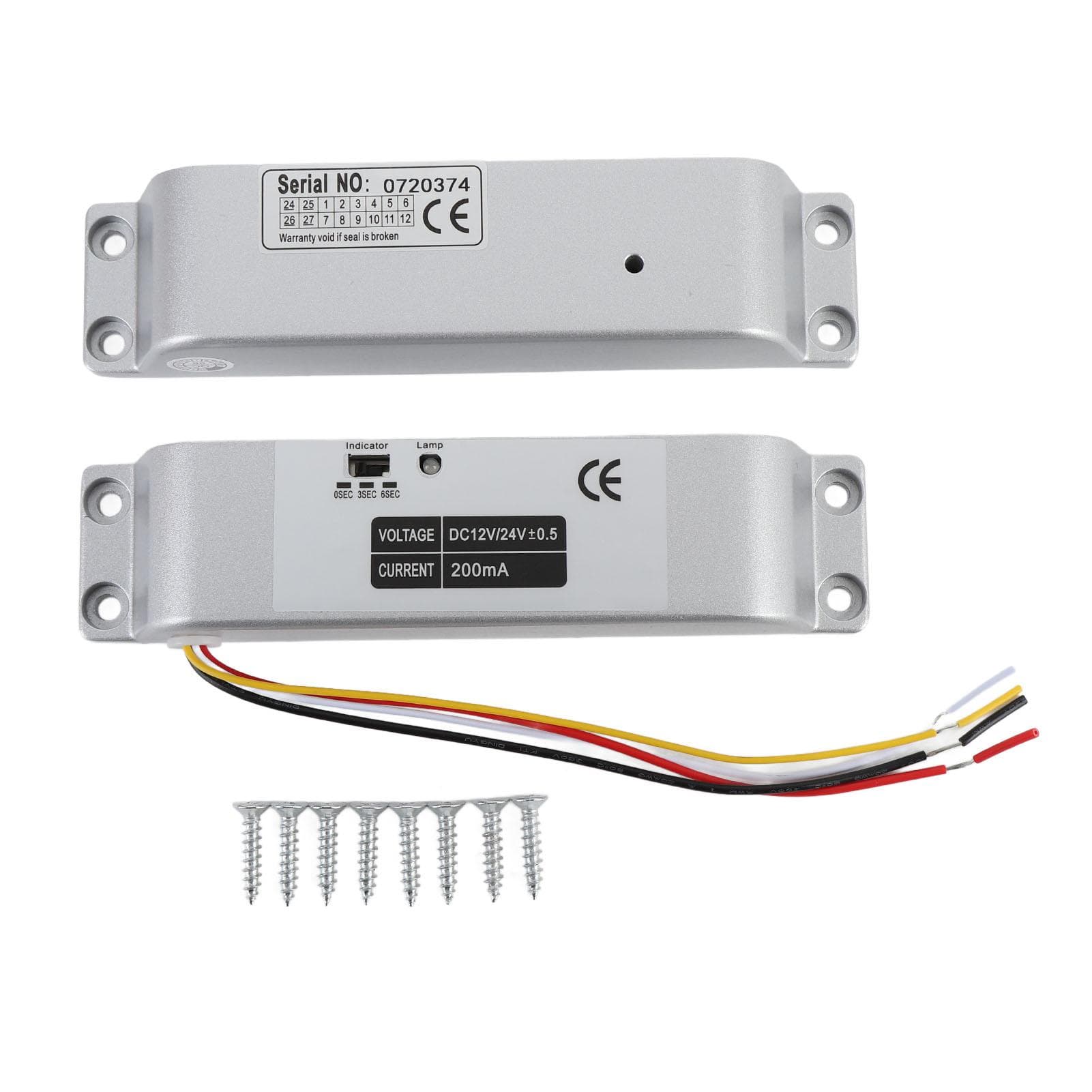 Electric Drop Bolt Lock DC12 24V NC Mode Fail Safe Electric Mortise Lock with Time Delay for Wooden