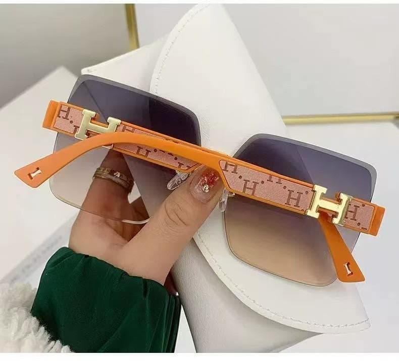 Large Frame Sunglasses, Fashionable Glasses, Cut Edge Sunglasses, Photo Props Glasses one size white