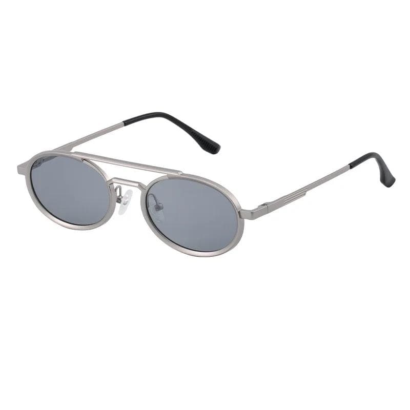 New Double Beam Small Frame Sunglasses Retro Men UV400 Shades Fishing Driving Glasses