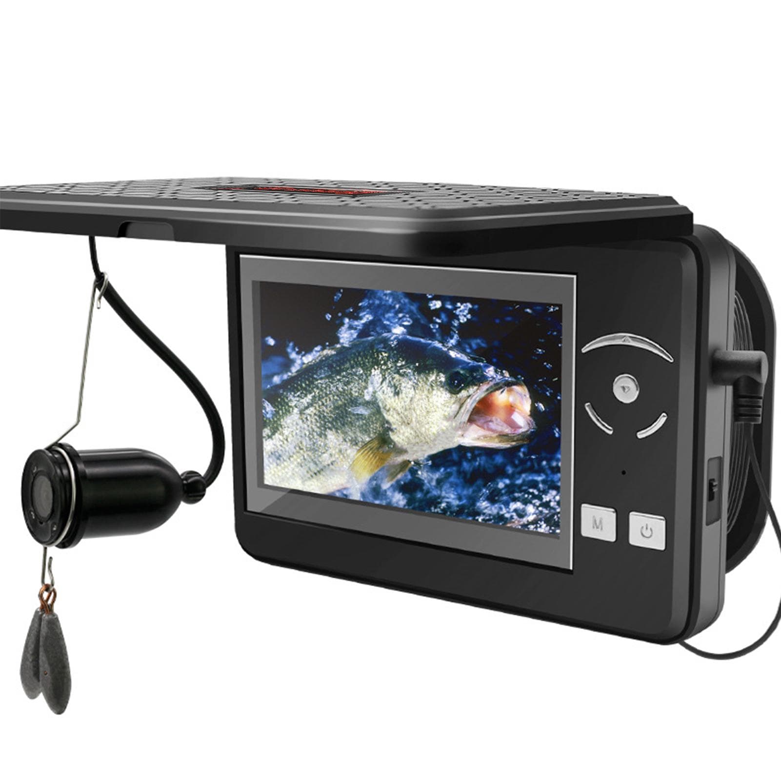 Portable Underwater Fishing Camera Waterproof 720P Fish Finder Camera with 4.3 Inch LCD Display for No DVR