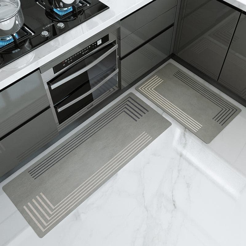 Kitchen Floor Mat Long Strip Absorbent Oil Absorbent Floor Mat Non-slip Foot Mat Anti-oil Household Mat Door Mat Carpet 40 * 60CM