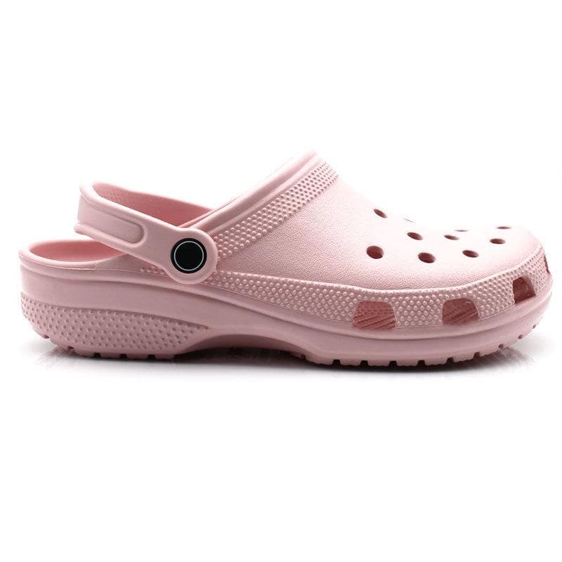Summer Cross-Border Bestseller: Men's Classic Beach Footwear & Women's Baotou Sandals - European & American Style Garden Shoes 36/37=Men's 5/Women's 7 pink