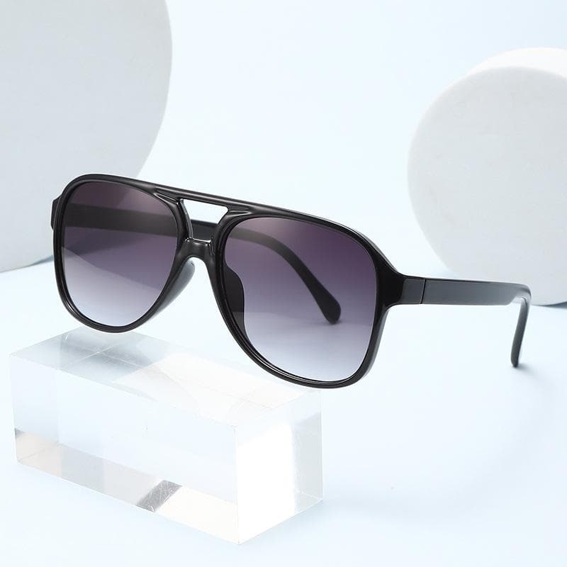 95166 European and American cross-border glasses trend retro double beam sunglasses ins ocean film