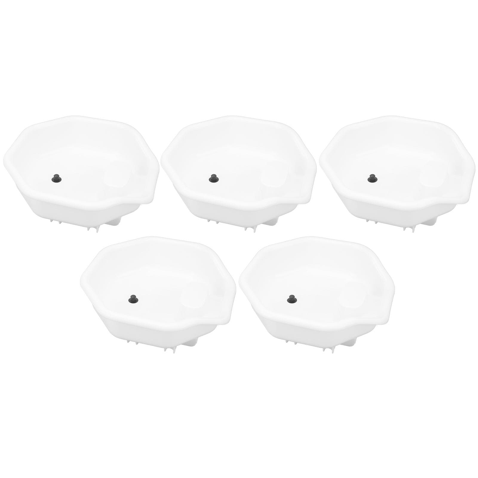 5pcs Hair Washing Rinsing Basin Ergonomic Head Support Shampoo Bowl for Salon Shampoo Chair