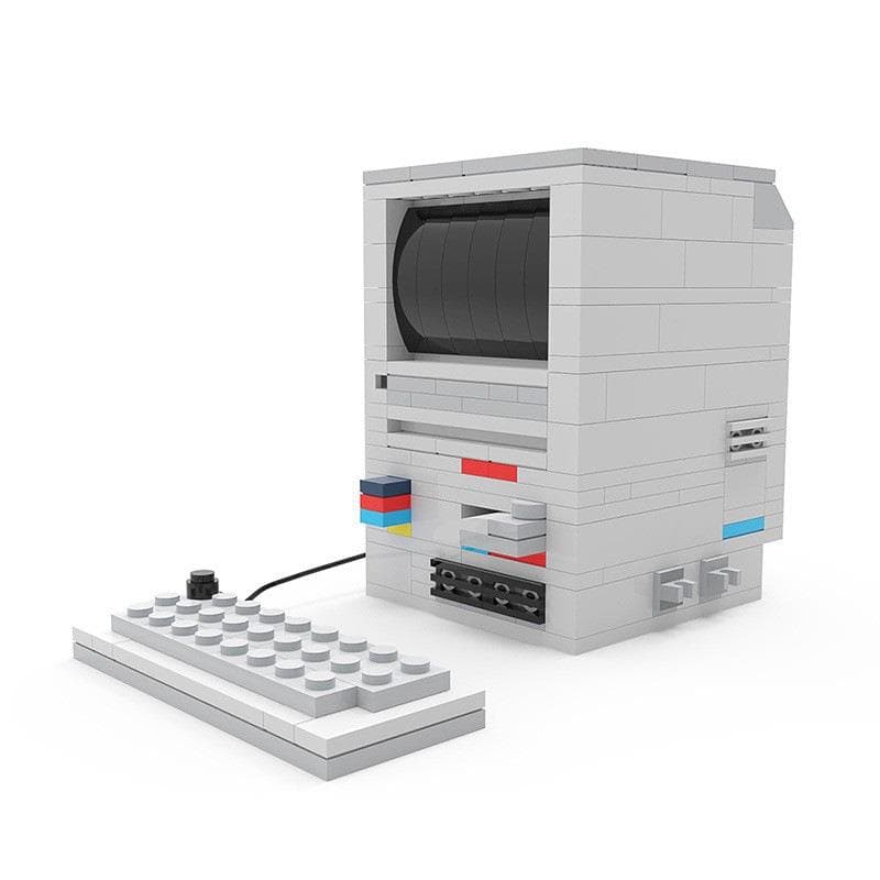 Retro Desktop Computer Keyboard PC Mouse Host Model Decryption Box Puzzle BoxC3 BUilding Blocks Toys Collection Creative Gifts