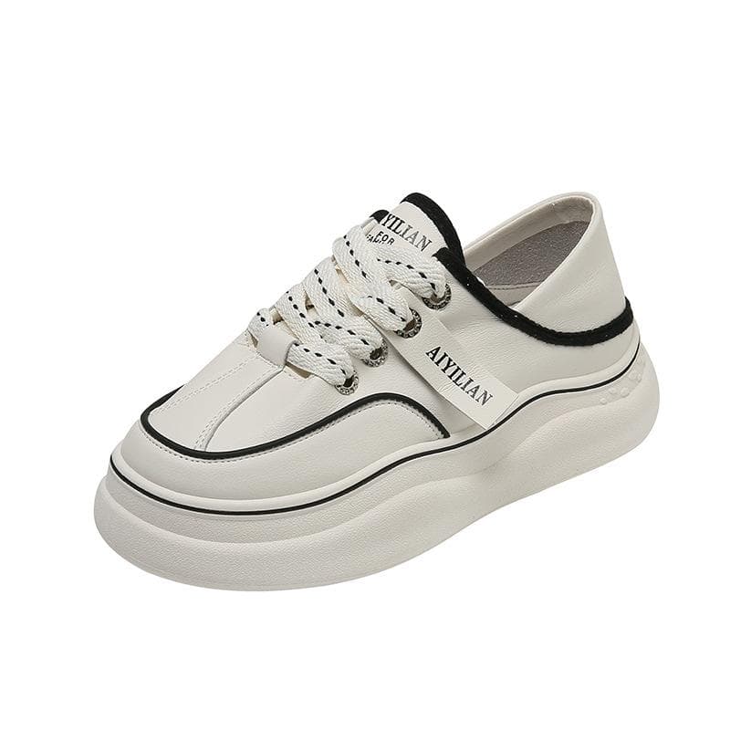 Thick-soled White Shoes Women's Spring New Casual All-match Ugly Cute Two-wear Comfortable Breadboard Shoes 40