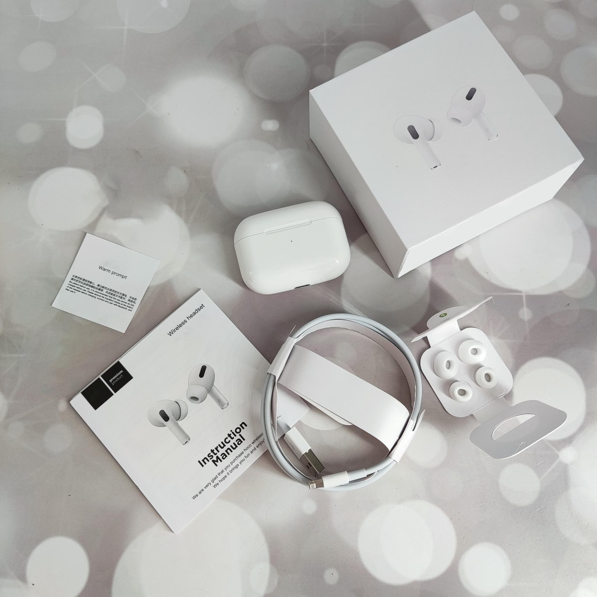 Wireless Earphones Inpod Pro Bluetooth 5.0 Colorful Headphone for IOS Android with Micriophone Touch Control Stereo Music In-Ear HiFi Headset white