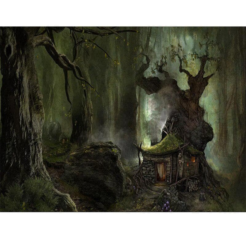Diamond Embroidery Painting Cross Stitch Kits Wall Mosaic Forest Wooden House Home Decor Gift 20X30CM