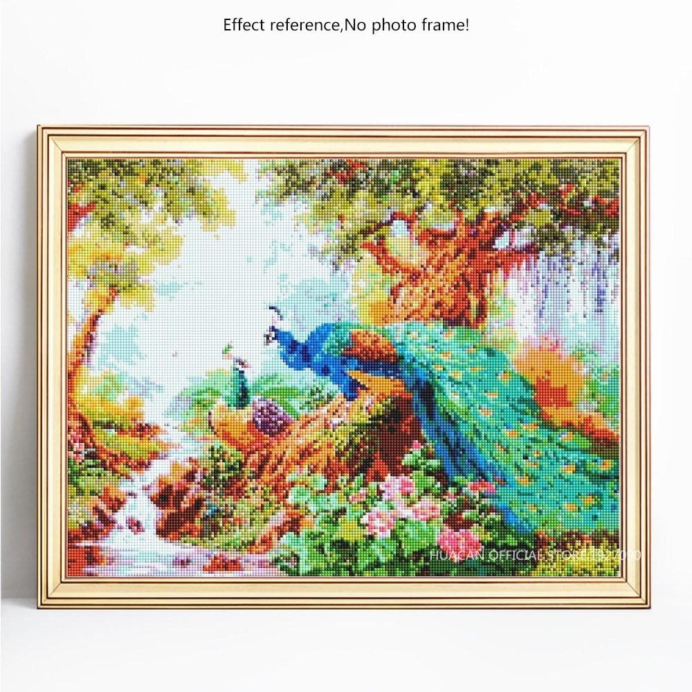 5D DIY Diamond Painting Animal Peacock Full Round Embroidery Sale Rhinestone Picture 20X30