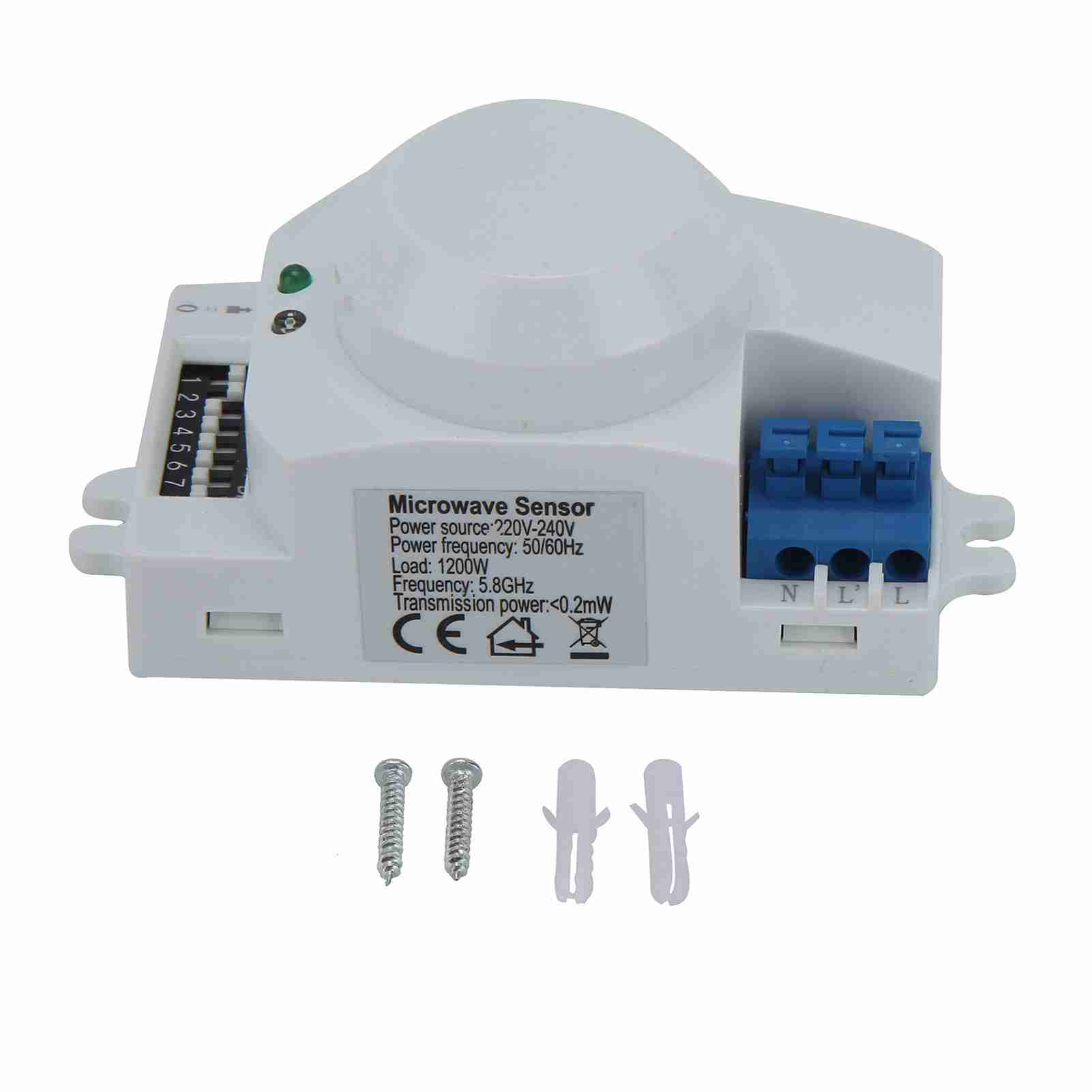 360 Degree Radar Microwave Sensor Motion Detector Smart Light Switch 220V?240VAC SK?600