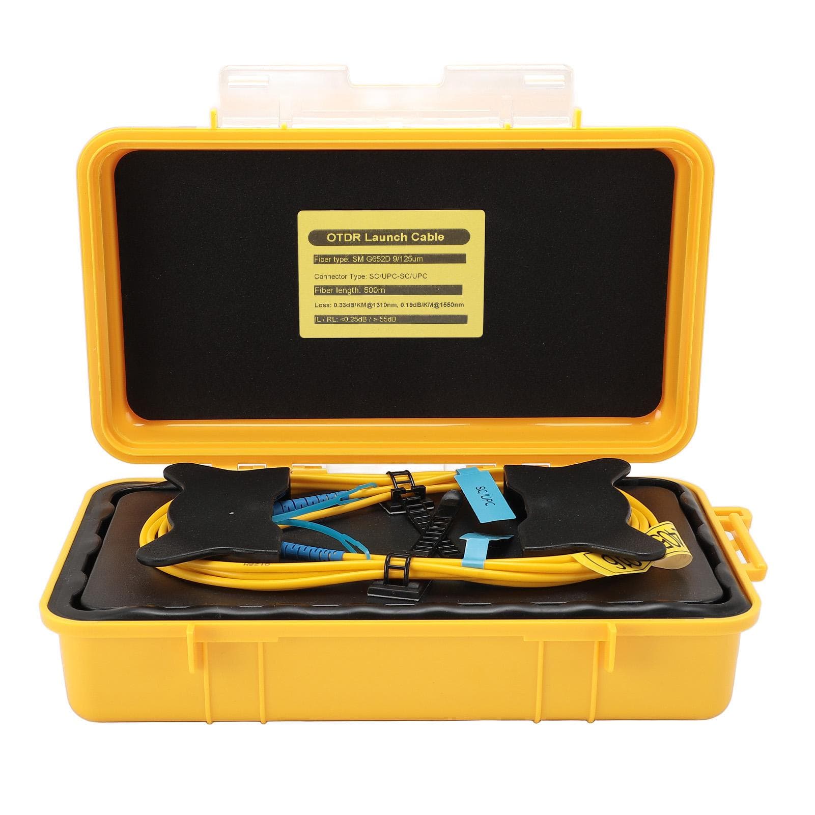 OTDR Launch Cable Box Extension Cord SC UPCSC UPC 500m Fiber Optic Test Tool OTDR Dead Zone