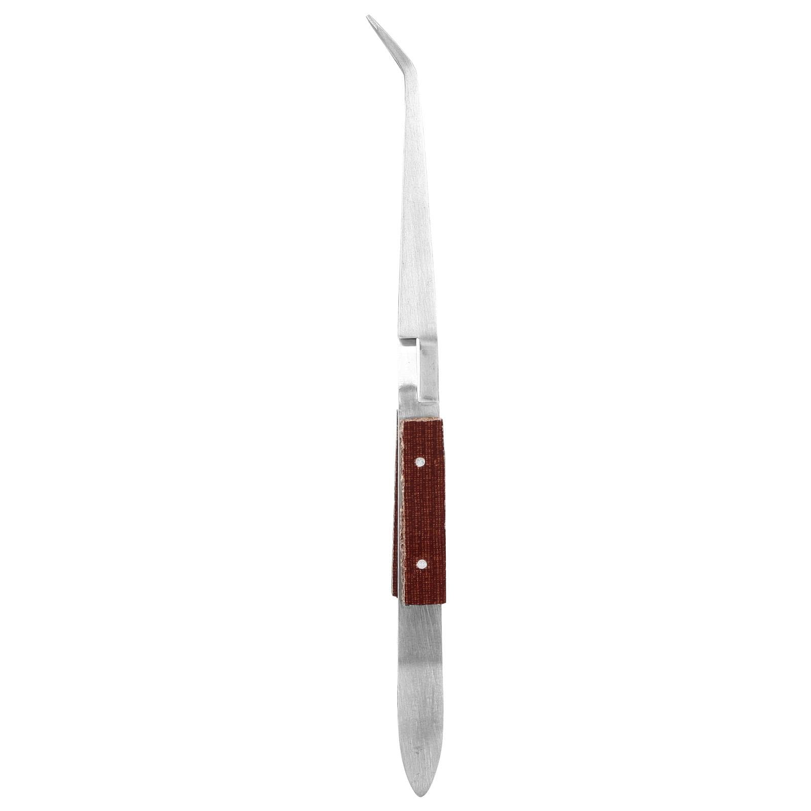 Curved Tip Lock Reverse Tweezers Craft Jewelry Model Making Soldering Tweezers Tool