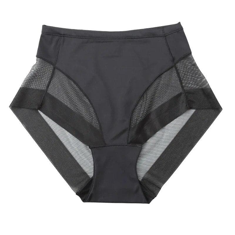 Womens Slimming Panties High Waist Tummy Control Briefs Female Trainer Shaping Underpants Butt Lifter Shapewear Underwear S-XXXL M black