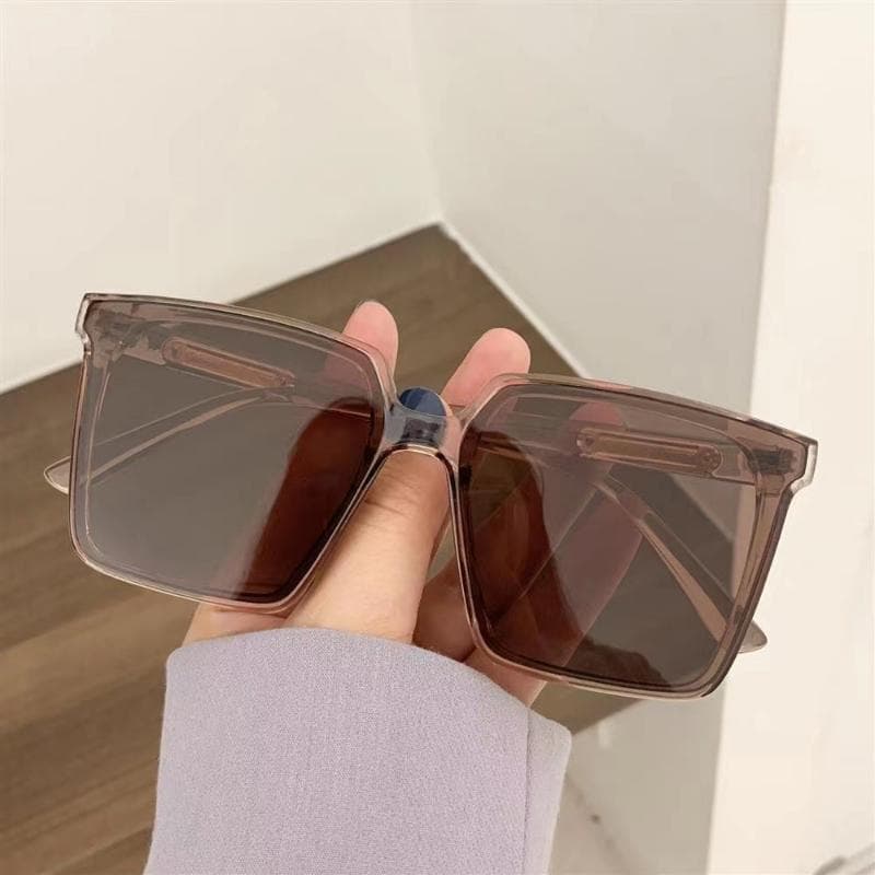 New Large Square Sunglasses Women Fashion UV400 Protection Outdoor Driving Summer Travel Eyewear Gafas De Sol As shown in the figu