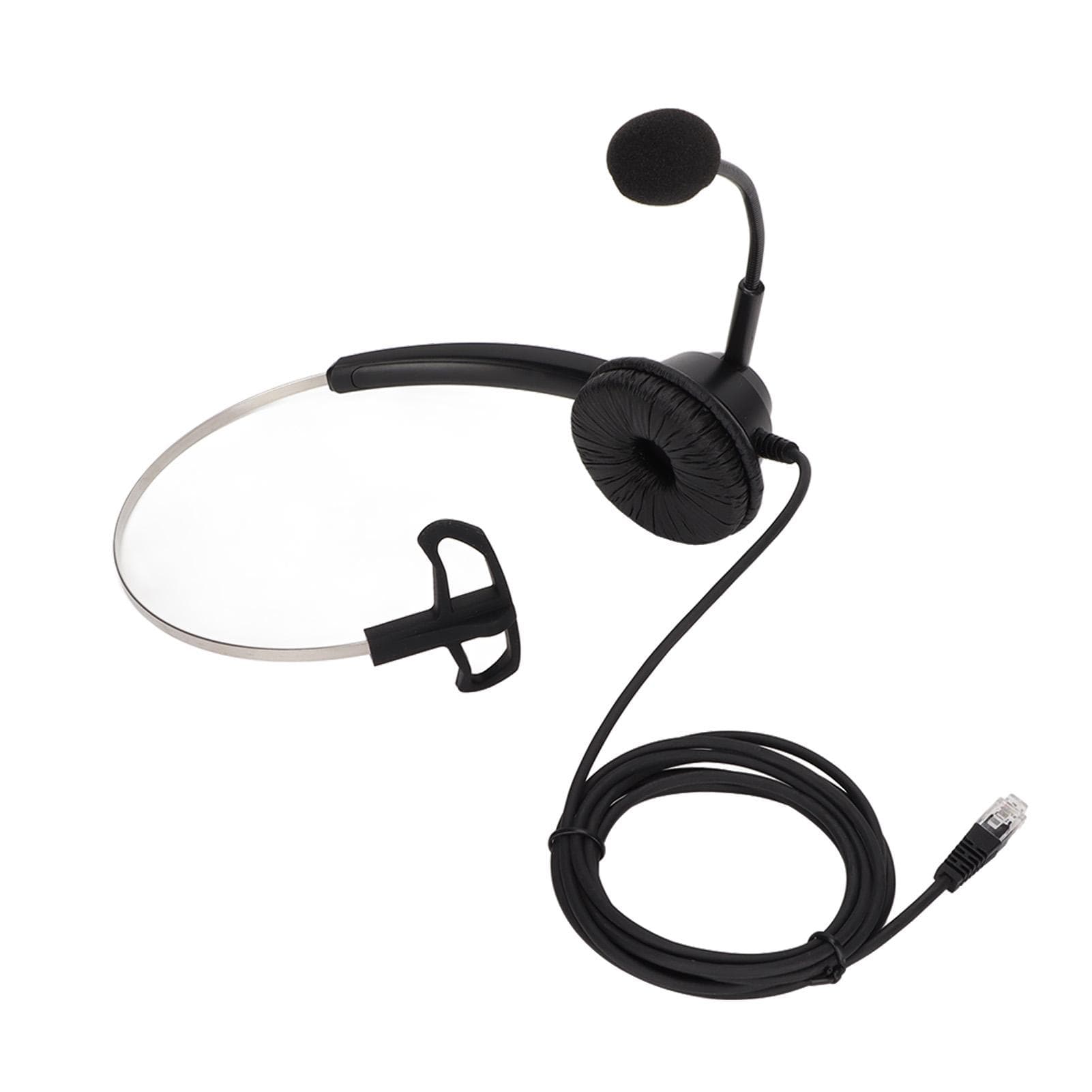H360‑RJ9 Telephone Headset Professional Call Center Headset with Noise Canceling Mic for Customer