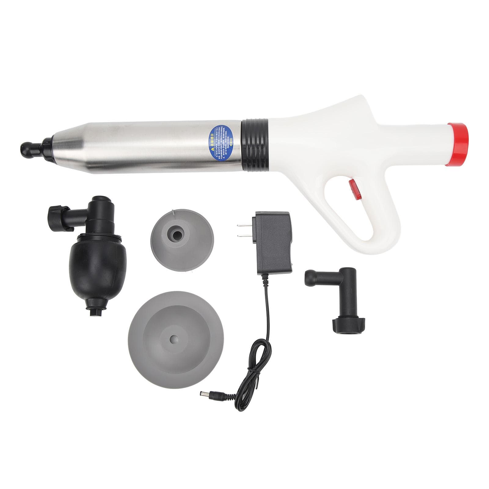 Electric Toilet Plunger Pneumatic High Pressure Drain Clog Pipe Clogging Blaster Remover Dredger