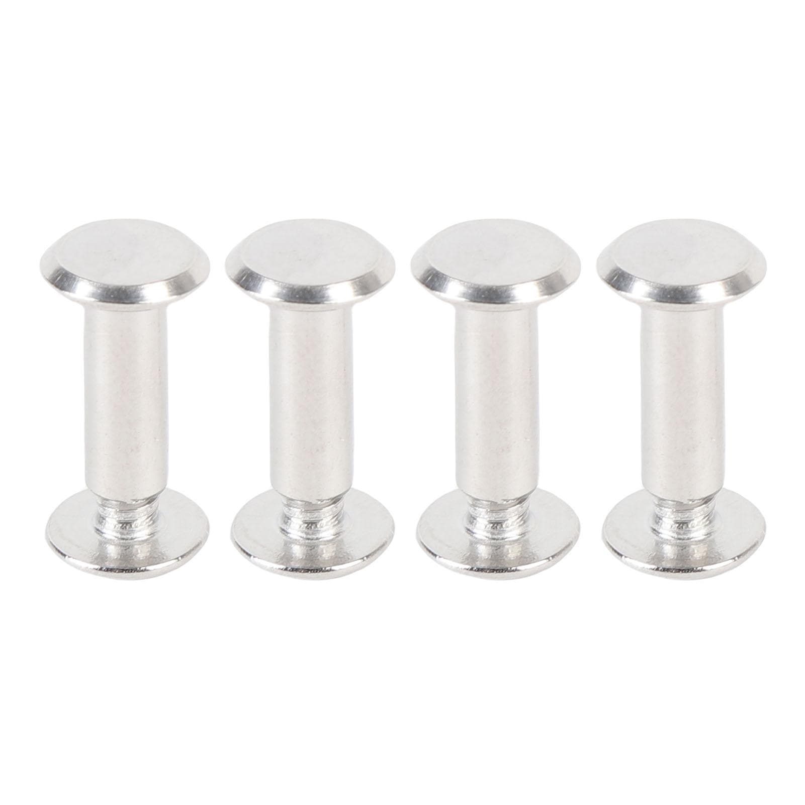 50 Sets Rivet Fastener M4 5x14x9.5mm Stainless Steel Flat Round Head Rivets and Screws for Leather