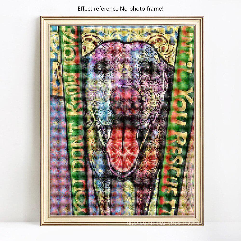Diamond Painting Cartoon Diamond Embroidery Dogs Picture Of Rhinestones Diamond 20X30