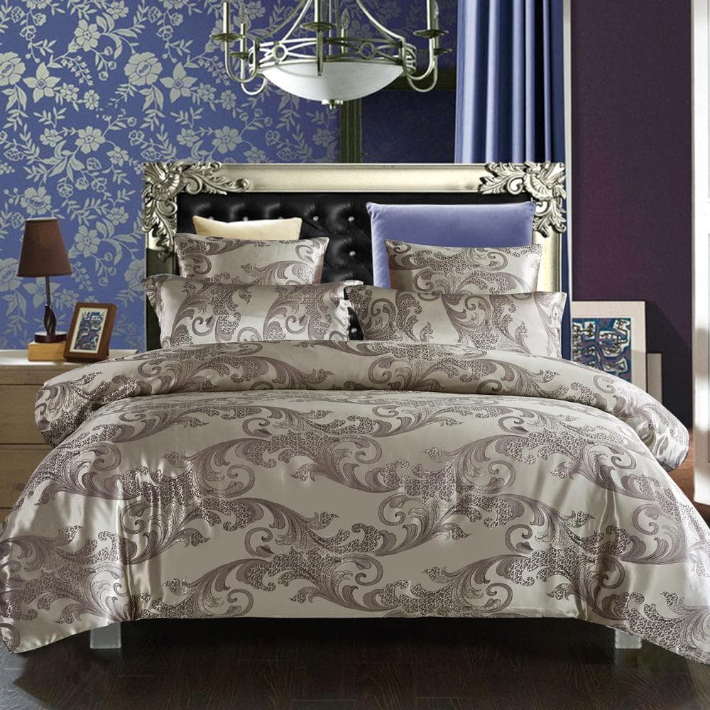 3PCS Home Bedding Set Jacquard Duvet Cover Set Bed Linens Luxurious Bedclothes Single Queen King Size Bed Sets 210*210cm 3pcs