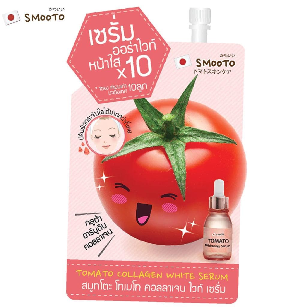 Smooto Tomato Collagen White Serum 10 ml. x 1 / 3 / 6 pcs - Thai Skin Care 10 ml.