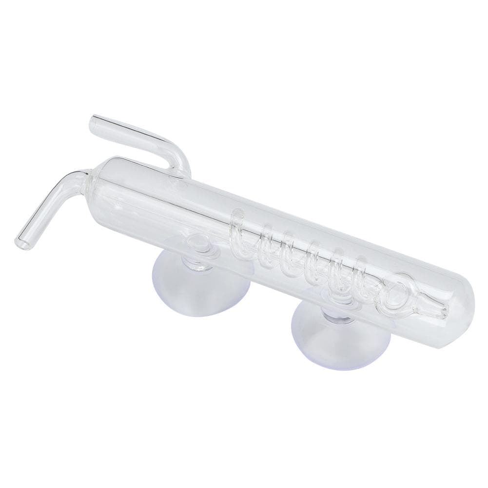High Transparent Crystal Glass Aquarium Bubble Counter Screw Fish Tank CO2 External Bubble Gauge
