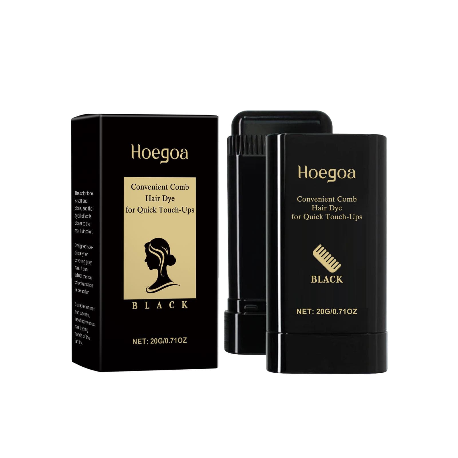 Hoegoa Hair Styling Stick Hair Color Temporary Hair Styling Stick Natural Gentle Non-irritating Color Developing Hairdresser