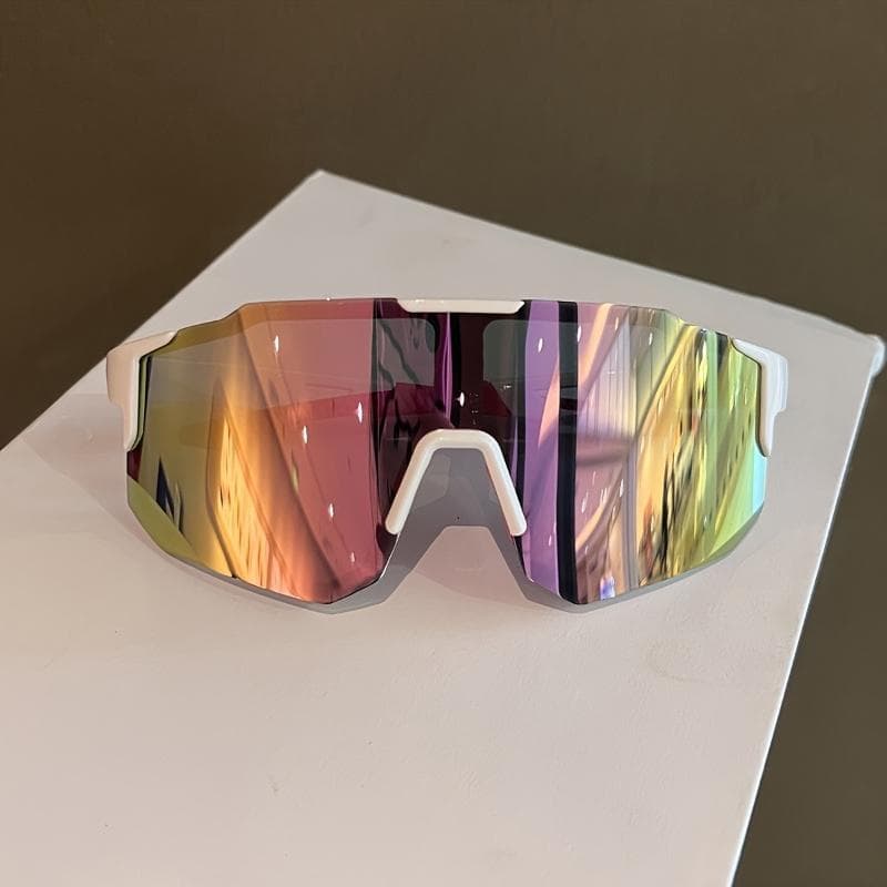 4PCS Unisex Oversized Fashion Glasses Dynamic Mirror Lenses for Activities Casual Wear Trendy Accessory