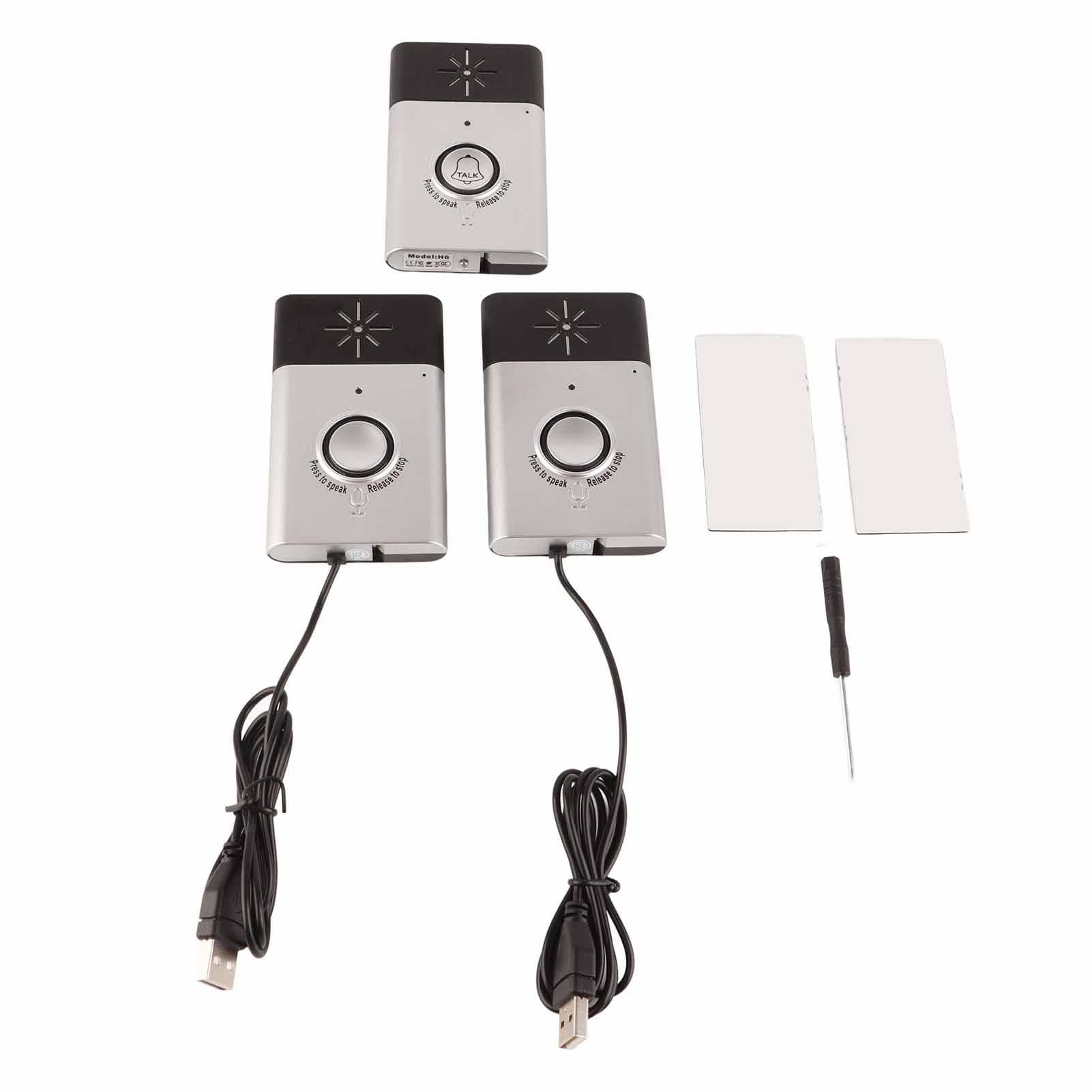 Smart Wireless Voice Intercom Doorbell Access Control System Indoor/Outdoor Door BellSilver silver