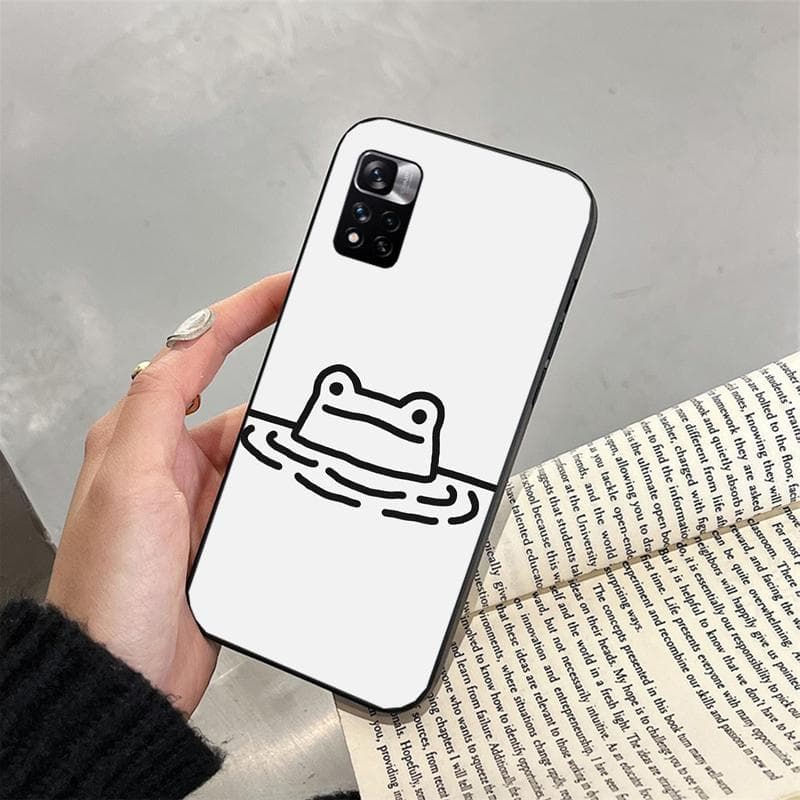 Cartoon Frog Phone Case For iPhone Samsung Galaxy Redmi Xiaomi Oppo OnePlus Note S A 7 8 9 10 11 12 13 14 20 21 22 23 53 54 Pro Max Plus Ultra iPhone 11 Pro Max