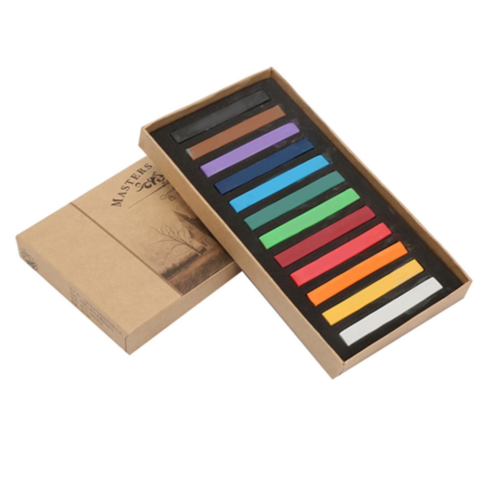 Fluorescent Crayons Disposable Hair Dying Rod Painting Chalk Set Painting Crayons(12 Colors) 12 Colors