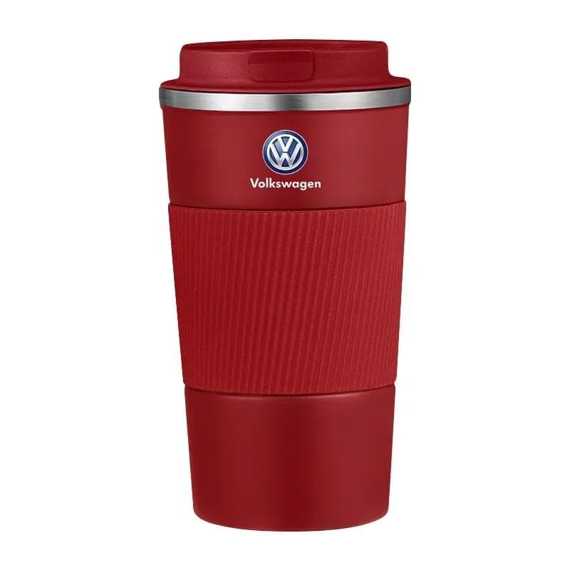 VW GTI GOLF 2026 Hot For VW VOLKSWAGEN Car Vacuum Flasks Coffee Cup Travel Portable Insulated Bottles For Volkswagen VW Passat P blue