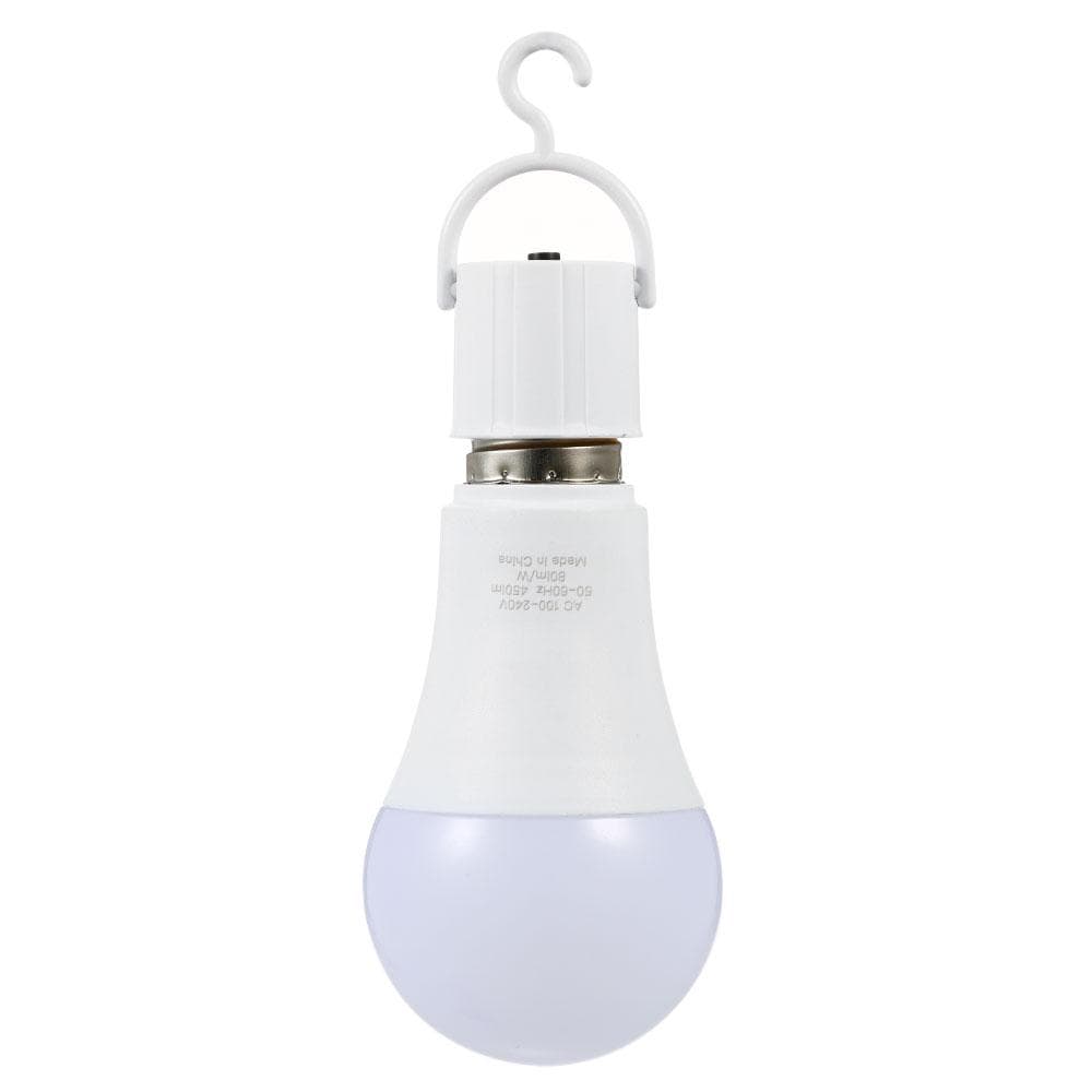 Pack of 2 Multifunctional Rechargeable 6W Emergency LED Light Bulbs 60W Equivalent 6000K Bright