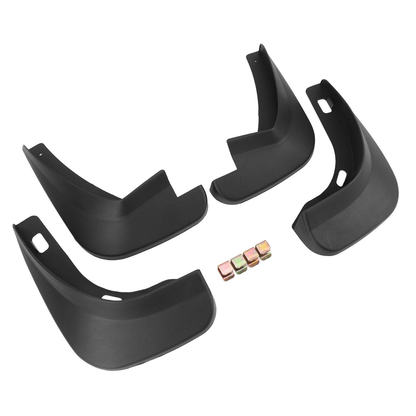 4PCS Car Wheel Mudguards Sturdy PP Front Rear Wheel Protective Black Shockproof Scratch Resistant
