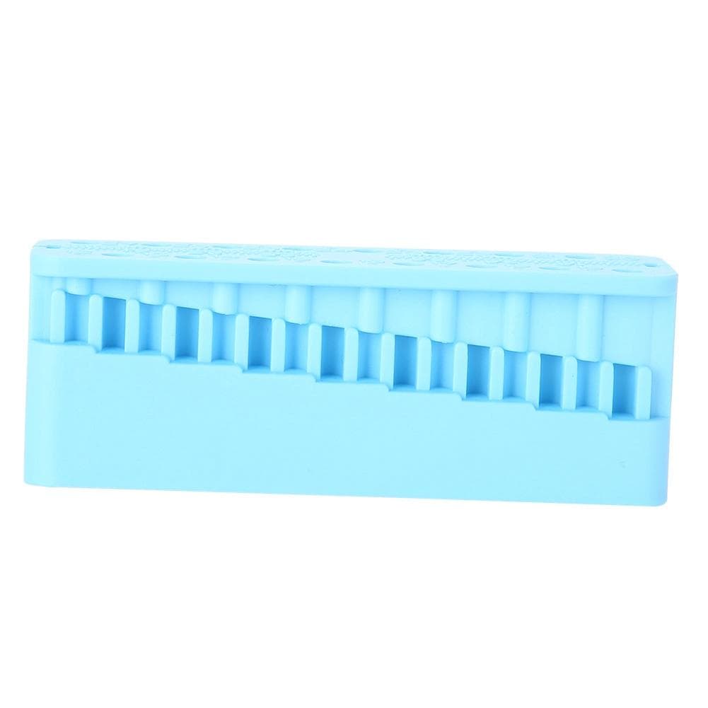 Dental Endo Block Files Measuring Tools Endodontic Ruler Test Board (Sky Blue) sky blue
