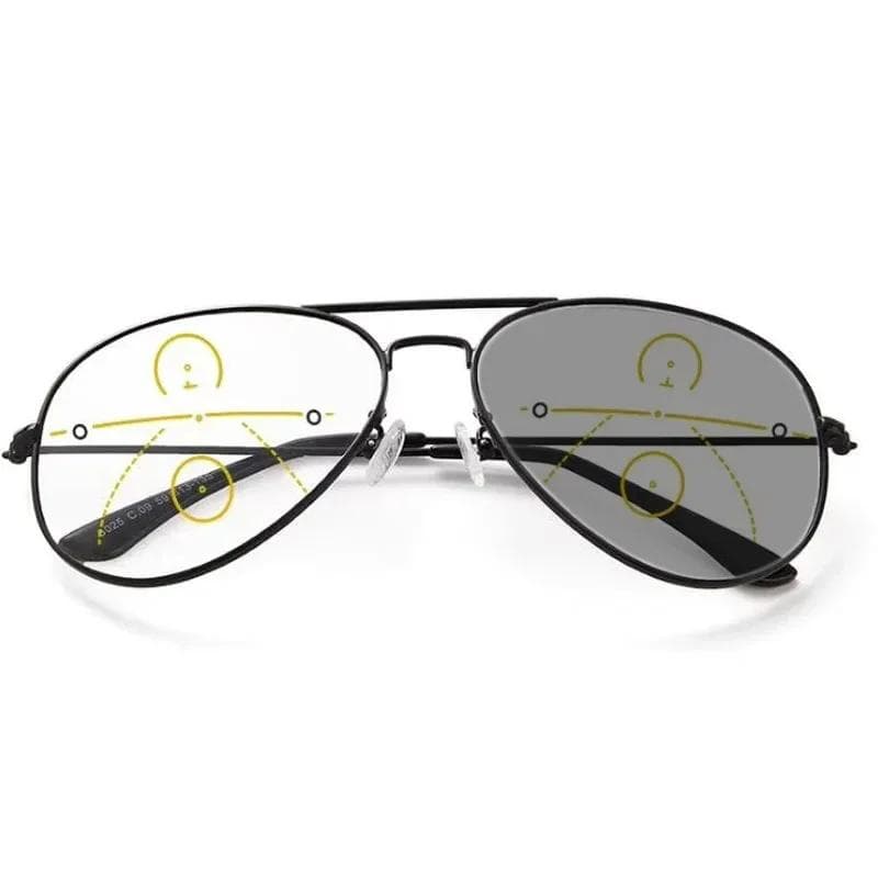 High Quality Photochromic Multifocal Reading Glasses Intelligent Zoom for Near Far Driving Sunglasses 4