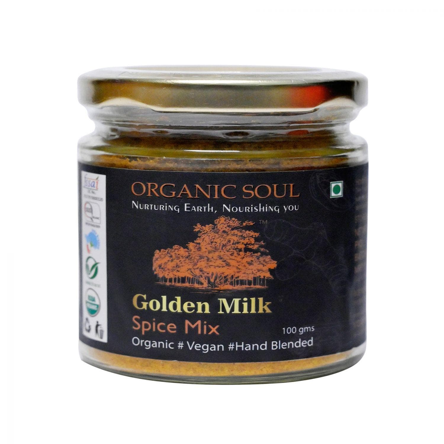 spice mix golden milk (100 g), Golden Milk Spice Mix Organic Soul 1x100g