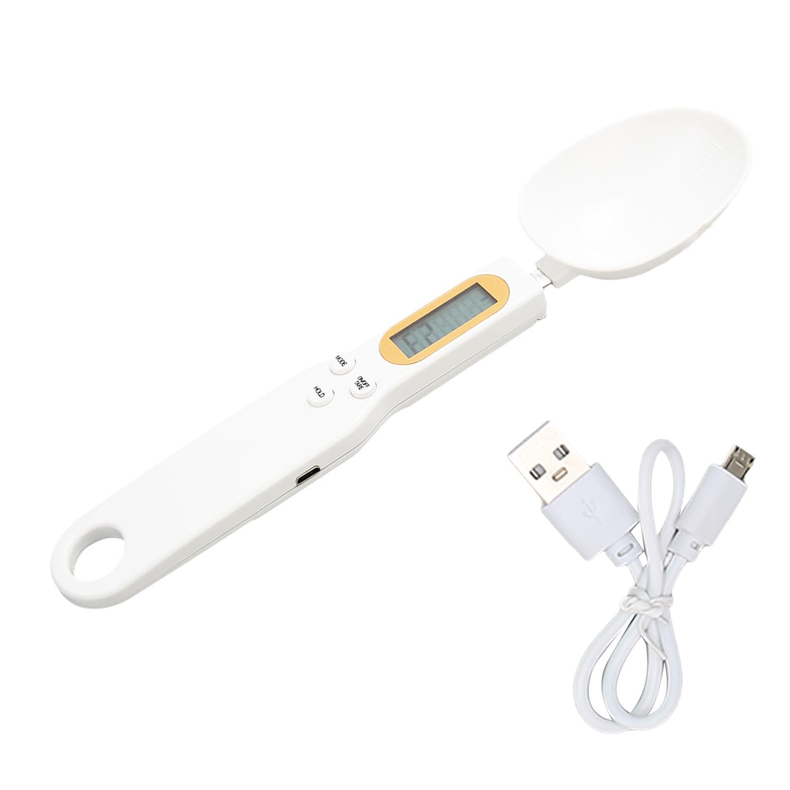 Digital Spoon Scale Multifunction High Accuracy 500g 0.1g Rechargeable Electronic Food Scale with