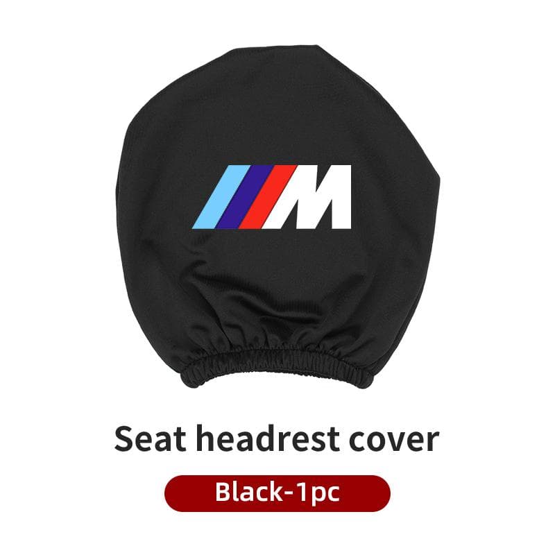 Hot 2025 Car Seat Headrest Protective Cover Anti-Dirty Pillow Protector For BMW 1 2 3 5 7 Series X1X2X3X4X5X6 G20 G30 G11 G12 M3 black
