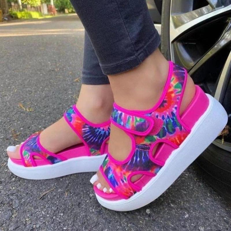 Sandals Women Casual Sneakers Sandals Wedges Woman Sandals Open Toe Shoes 42 multicolour