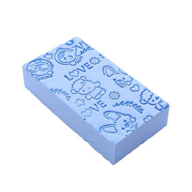 Bath Sponge Scrub Shower Soft Exfoliating Body Skin Shower Spa Bath Brush Washing Sponge Pad Sponges Cleaning Spa Bath Ball blue